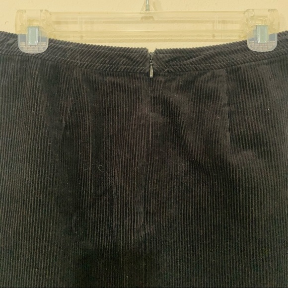 CALVIN KLEIN JEANS black corduroy mini skirt sz 28 - Picture 6 of 9
